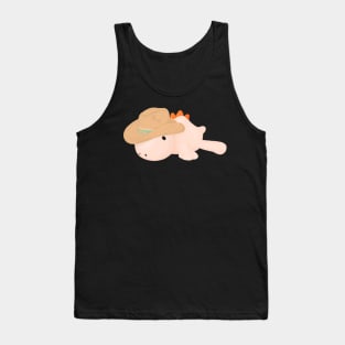 Plessie the Pink Cowgirl Dinosaur Tank Top